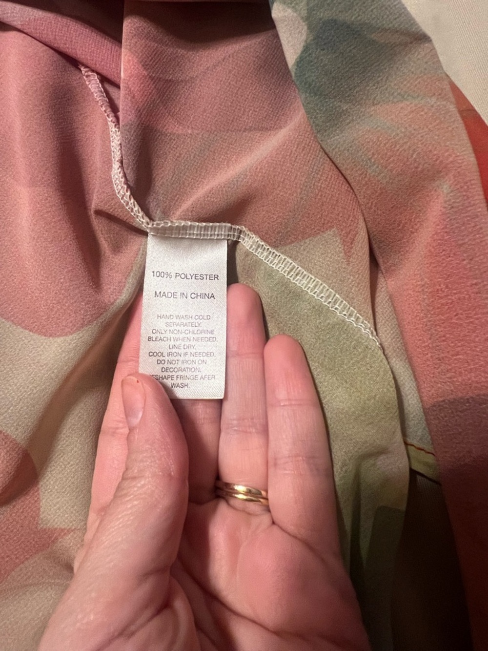 Amazon Sheer Floral Kimono Cover-Up in Orange and Green - Picture 5 of 5